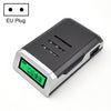 Cargador de batería de 4 ranuras AC 100-240V para batería AA y AAA, con pantalla LCD, enchufe de la UE