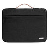 Bolsa de mano impermeable con cremallera para computadora portátil de 13 pulgadas (negro)