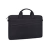 ST03S 13.3 pulgadas Doble Bolsillos laterales usables Oxford Paño Mango suave Portátil Portátil Bolsa de tableta (Negro)