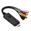 Adaptador convertidor de video HD a 3RCA AV CVBS