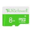 Tarjeta de memoria Micro SD (TF) clase 10 de alta velocidad Richwell de 8 GB