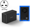 Interfaz Blueendless USB-B Caja externa de HDD de matriz combinada RAID de 2 bahías de 3,5 pulgadas (enchufe del Reino Unido)
