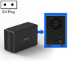 Interfaz Blueendless Type-C / USB-C Caja externa de HDD de matriz combinada RAID de 2 bahías de 3,5 pulgadas (enchufe de la UE)