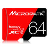 Tarjeta de memoria MICRODATA 64GB High Speed U3 roja y negra TF (Micro SD)