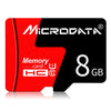 Tarjeta de memoria MICRODATA 8GB U1 roja y negra TF (Micro SD)