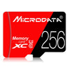 Tarjeta de memoria MICRODATA 256GB U3 roja y negra TF (Micro SD)