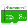 Tarjeta de memoria MICRODATA 8GB U1 verde y blanca TF (Micro SD)