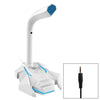 Micrófono de condensador de doble micrófono de escritorio GK de 3.5 mm de 3.5 mm, compatible con PC / Mac para transmisión en vivo, espectáculo, KTV, etc. (blanco)