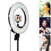 Luz de relleno de anillo LED con temporizador automático de fotografía de ancla de 12 pulgadas