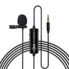 YICHUANG YC-VM20 Micrófono de solapa omnidireccional para grabación de video con puerto de 3,5 mm, longitud del cable: 6 m