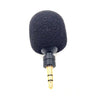 MK-5 Estéreo 3.5mm Enchufe chapado en oro Teléfono móvil en vivo Tableta Computadora portátil Mini micrófono de curvatura
