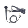 MK-7 Micrófono de mano con cabezal de codo de 3,5 mm y micrófono montado en el cuello con cordón, longitud: 1 m (negro)