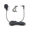 ZJ015MR Mono 2.5 mm Conector de cabeza en ángulo Navegación para automóvil DVD Micrófono de pasta externa, Longitud: 3 m