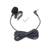 ZJ025MR Micrófono mono lavalier con clip adhesivo para coche GPS / Bluetooth Audio DVD Micrófono externo, Longitud del cable: 3 m, Codo de 90 grados Conector de 2,5 mm