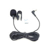 ZJ025MR Micrófono estéreo de solapa con clip adhesivo para coche GPS / Bluetooth Audio DVD Micrófono externo, Longitud del cable: 3 m, Codo de 90 grados Conector de 3,5 mm