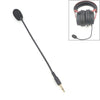 ZJ033MR-03 17cm Mono 3.5mm Conector recto Auriculares para juegos Tarjeta de sonido Micrófono en vivo