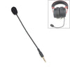 Auriculares para juegos con conector recto de 3,5 mm y 4 pines ZJ033MR-03 de 19 cm y tarjeta de sonido con micrófono en vivo