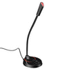 HXSJ F12 Micrófono de computadora USB sin unidad flexible de 360 grados, longitud del cable: 2,2 m
