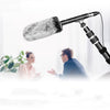 YELANGU YLG9933A MIC07 Micrófono de escopeta de video condensador de entrevista profesional con adaptador de audio de 6.5 mm y cable de audio RXL de 3.5 mm (negro)