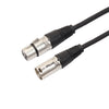 Cable de micrófono XLR macho a XLR hembra de 1 m de 3 pines