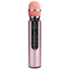 K3 bluetooth 5.0 karaoke en vivo sonido estéreo inalámbrico bluetooth condensador micrófono (rosa)