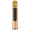 K3 bluetooth 5.0 karaoke en vivo sonido estéreo condensador inalámbrico micrófono con condensador (oro)