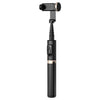 Q12 Diseño oculto Reforzado Bluetooth Control remoto Trípode Selfie Stick (Negro)