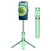 Trípode con control remoto Bluetooth Selfie Stick (Verde)