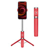 Control remoto Bluetooth Trípode Selfie Stick (Rojo)