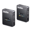 Godox MoveLink II M1 Sistema de micrófono Lavalier inalámbrico con transmisores y receptor para cámaras DSLR y videocámaras (negro)