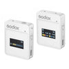 Godox MoveLink II M1 Sistema de micrófono Lavalier inalámbrico con transmisores y receptor para cámaras DSLR y videocámaras (Blanco)