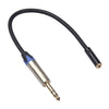 TC203NF03 Cable de audio macho de 6,35 mm a hembra de 3,5 mm, longitud: 0,3 m