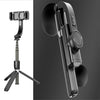 L08 Gimbal ajustable estabilizar Bluetooth disparador automático poste trípode Selfie Stick (negro)