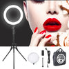 MANTOO RL-18 II 100-240V 55W 18 pulgadas Luz de relleno de anillo regulable de dos colores con trípode