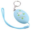 Mini alarma personal fuerte de fútbol seguro con antiviolación para niñas y niños, alarma de 120 dB (azul)