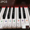 2 uds 88/61/54/49 teclas Piano órgano electrónico teclado rollo de mano nota de Piano escala Musical pegatina transparente
