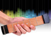 Herramienta de práctica de guitarra de bolsillo portátil de 6 trastes Gadget para principiantes Herramienta de práctica de digitación de acordes