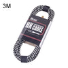 Cable de conexión de bajo para guitarra de madera Cable de audio con reducción de ruido, Longitud del cable: 3 m, Entrega de colores aleatorios