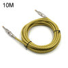 Cable de conexión de bajo para guitarra de madera Cable de audio trenzado con reducción de ruido, Longitud del cable: 10 m