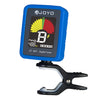 JOYO JT-301 con clip del sintonizador digital eléctrico universal portátil con Sílice la cubierta del gel de la guitarra cromática Bajo Ukulele Violín (azul)