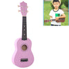 HM100 Instrumento de iluminación musical para niños de ukelele de tilo de 21 pulgadas (rosa)