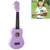 HM100 Instrumento de iluminación musical para niños de ukelele de tilo de 21 pulgadas (púrpura)
