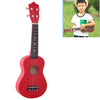 HM100 Instrumento de iluminación musical para niños de ukelele de tilo de 21 pulgadas (rojo)
