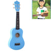 HM100 Instrumento de iluminación musical para niños de ukelele de tilo de 21 pulgadas (azul bebé)