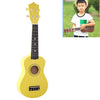 HM100 Instrumento de iluminación musical para niños de ukelele de tilo de 21 pulgadas (amarillo)