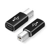 Adaptador universal femenino tipo C a MIDI para instrumentos musicales electrónicos (negro)