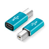Adaptador universal femenino tipo C a MIDI para instrumentos musicales electrónicos (azul)