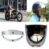 Soman - Visera de burbuja para motocicleta, visera de casco abierto, protector de parabrisas con marco transparente (espejo)