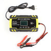 FOXSUR 12V-24V Cargador de batería para reparación de camiones y motocicletas Cargador AGM, enchufe de la UE
