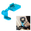 RUIGPRO Soporte para teléfono de aleación para manillar de motocicleta para GoPro HERO9 Black / HERO8 Black / 7/6/5, Insta360 One R, DJI Osmo Action, Xiaoyi Sport Cameras (Cian)